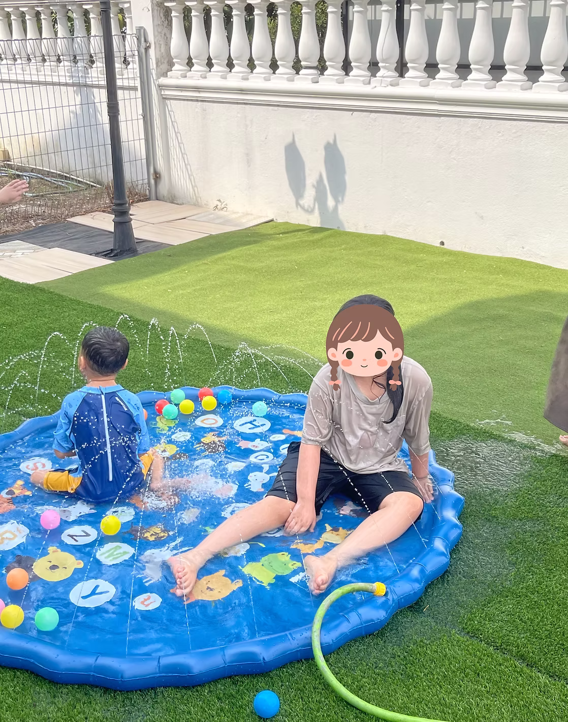 A child engaged in play-based learning with a therapist